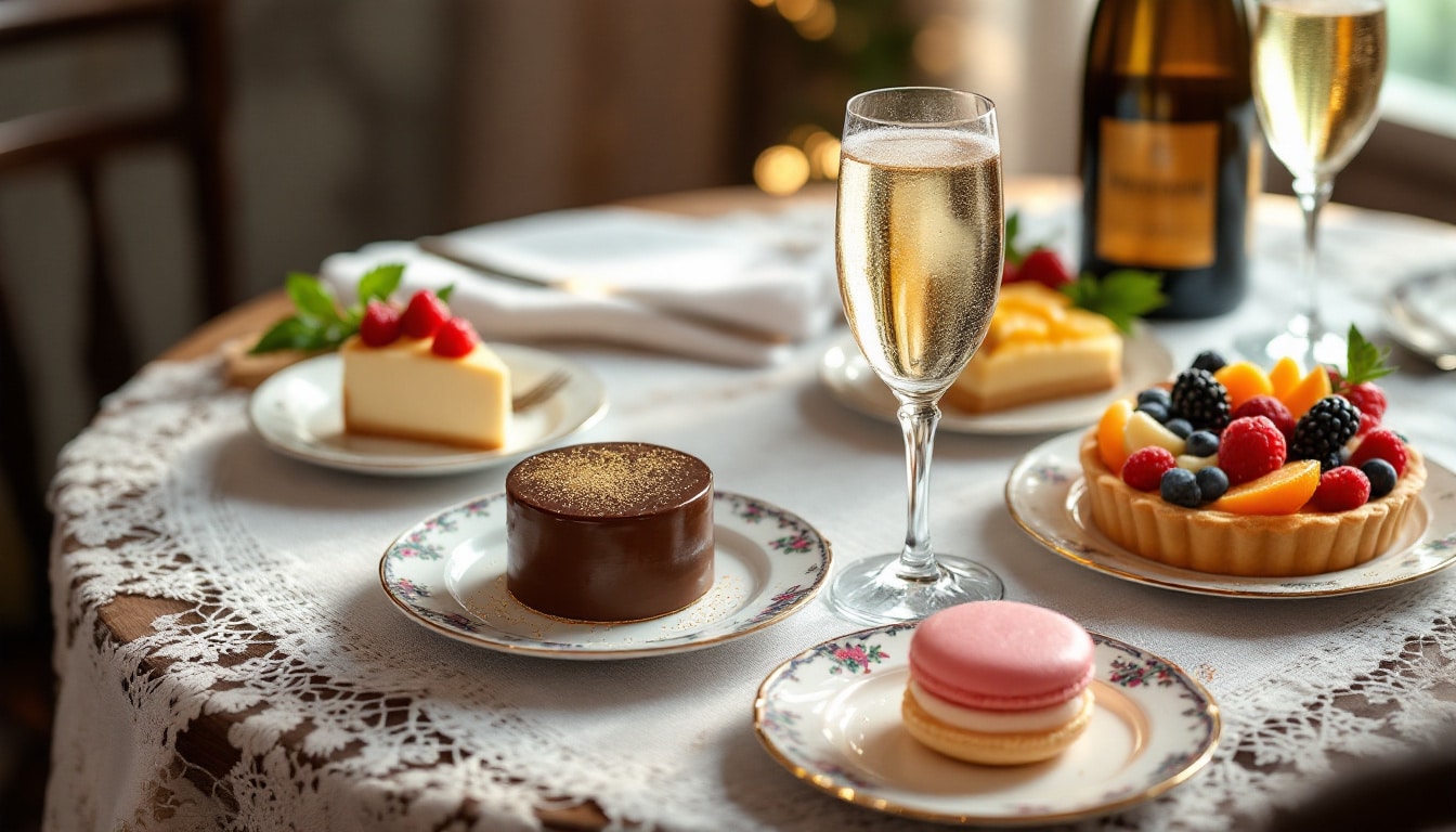 découvrez les meilleures associations entre champagne et desserts pour sublimer vos repas. apprenez quels mariages fonctionnent vraiment et impressionnez vos convives avec des accords savoureux qui éveillent les papilles.
